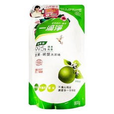 一滴淨 蘆薈多酚食品用洗潔精補充包，植萃成分 溫和不傷手, 800g, 1包