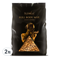 ItalWax 全身用硬蠟豆 克麗奧佩特拉全身熱蠟, 1kg, 2包