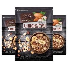 해맑음푸드 너트타임그린 믹스넛, 1kg, 3개