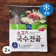 면사랑 소고기 국수전골 (냉동), 378g, 2개