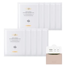 달바 화이트 트러플 너리싱 트리트먼트 마스크 25ml x 10p + 밸런싱 비건 클렌져 3ml x 3p 세트, 1개