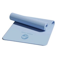 MICHAEL FITNESS 麥克健身 TPE瑜珈墊 單層防滑 霧霾藍 183 x 80 x 0.6cm, 1個