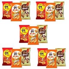 농심 쫄병 헤쳐모여 기획팩, 쫄병스낵 안성탕면맛 77g x 5p + 쫄병스낵 짜파게티맛 77g x 5p + 쫄병스낵 매콤한맛 82g x 5p, 1세트