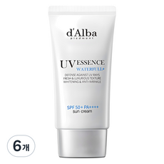 달바 워터풀 에센스 선크림 SPF50+ PA++++, 50ml, 6개