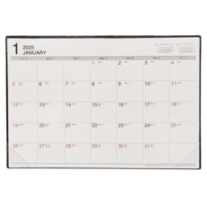 SEASON Paper&Gift 四季紙品禮品 2025年超值八開桌曆 (附墊) - 黑, 黑色, 1本