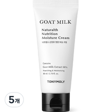 토니모리 내추럴스 산양유 영양 보습크림, 5개, 80ml