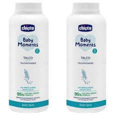 Chicco 寶貝 嬰兒植萃細緻爽身粉 150g, 適用年齡0m+, 通過皮膚科醫師臨床測試, 2罐