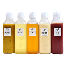每日精選：不溢出、不滴水的醬料容器, 5個, 300ml