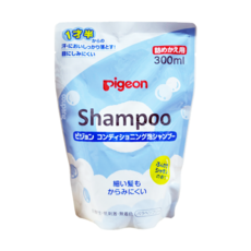pigeon 貝親 泡沫洗髮精 補充包 1歲半以上使用 皂香, 300ml, 1包