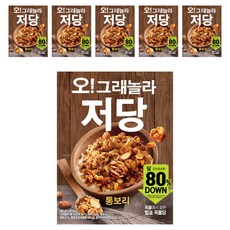마켓오네이처 오 그래놀라 맛있는 저당 시리얼, 360g, 6개
