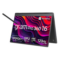 LG전자 2024 그램 프로 360 16 코어Ultra7, 옵시디안블랙, 1TB, 32GB, WIN11 Home, 16T90SP-KD7BK