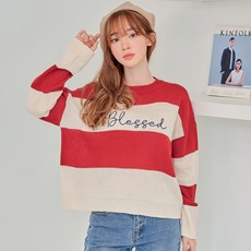 반에이크 여성용 블레스 단가라 니트