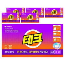 TECH 簡便洗衣片 浪漫花香, 6盒, 36片