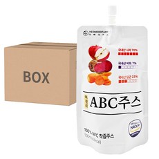 YEONDOOFARM 莊園好農 兒童ABC綜合蔬果汁 30包, 內建吸管 韓國國產水果製成, 100ml