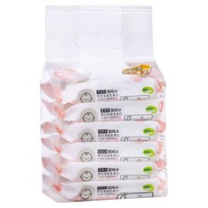 nac nac EDI 超純水嬰兒潔膚柔濕巾 pH值接近寶寶膚質 20張, 6包, 1袋