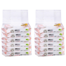 nac nac EDI 超純水嬰兒潔膚柔濕巾 pH值接近寶寶膚質 20張, 6包, 2袋