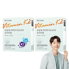 Dr.Lean 優質維他命K2&D3錠 9g, 2盒, 30顆