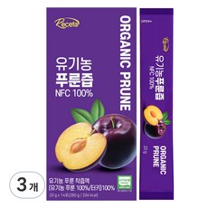 에이치엘비 레세타 유기농 푸룬즙, 3개, 280g
