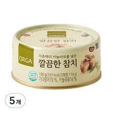 올가홀푸드 깔끔한 참치 통조림, 150g, 5개