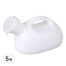 펠리스제이 남성용 휴대 소변기 2000ml, 화이트, 5개