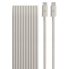 Apple Beats C타입 to C타입 브레이드 케이블 240W, 3m, 러시 스톤, 1개