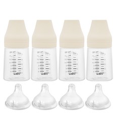 스펙트라 올셋 PP 젖병, 크림바닐라, 160ml, 4개