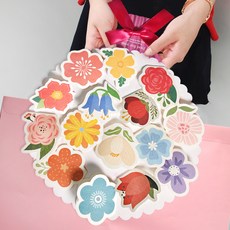 2Youngdesign 花束造型卡片, 淺粉色, 1個