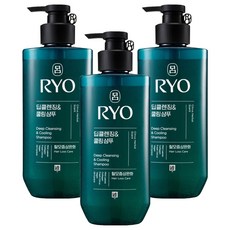 RYO 呂 深層清潔涼爽洗髮精, 480ml, 3瓶