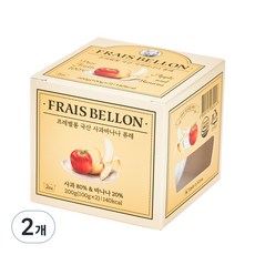 프레벨롱 국산 과일퓨레, 사과바나나, 200g, 2개