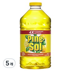 파인솔 대용량 다용도 세정제 레몬, 5개, 2.95L