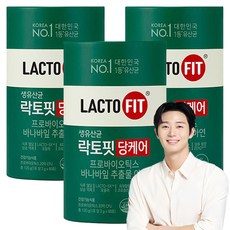 Chong Kun Dang 鍾根堂 LACTO-FIT Sugar Care巴拿巴葉&鋅益生菌粉, 120g, 3罐