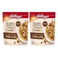 켈로그 프로틴 그래놀라 다크초코볼 시리얼, 450g, 2개