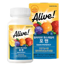 Nature's Way 然萃維 Alive男士每日一粒綜合維生素錠, 80顆, 1罐