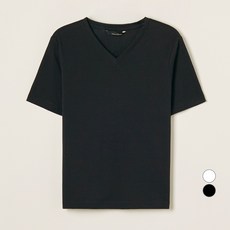 女士基本款 V 領 T 卹, 黑色