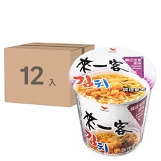 統一 來一客 杯麵 韓式泡菜風味 67g, 12入