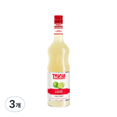 토스키 라임 시럽, 1000ml, 3개