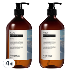 부케가르니 나드 리프레쉬 퍼퓸드 핸드워시 화이트머스크향, 4개, 500ml