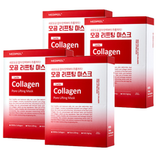 메디필 레드 락토 콜라겐 포어 리프팅 마스크, 10개입, 4개