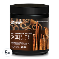 조은약초 계피 분말, 250g, 5개