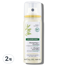 클로란 오트 & 세라마이드 저자극 드라이샴푸, 50ml, 2개