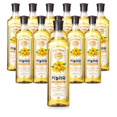 해표 카놀라유, 900ml, 12개