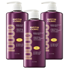 ELASTINE 伊絲婷 Biotin Clinic啤酒酵母護髮素, 1L, 3個