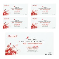 Dazzle 戴洛 排卵快速檢測試劑，準確度高達99.9%，反應線清楚易判讀, 15入, 5盒