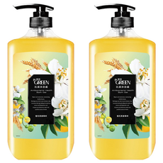 GREEN 綠的 抗菌沐浴露 橙花燕麥, 1000ml, 溫和抗菌配方, 1L, 2瓶