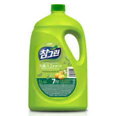 CJ라이온 참그린 청정제주녹차수 주방세제 용기, 3.1kg, 1개 3.1kg, 1개