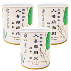 GULIUGULIU 谷溜谷溜 人蔘雞肉粥, 300g, 3罐