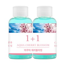 더허브샵 차량용 디퓨져 리필오일 50ml, 아쿠아 체리 블라썸, 2개