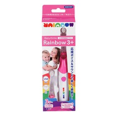 BabySmile Rainbow 3+ 小兒用電動牙刷，USB充電，帶彩虹光, S-205, 粉色, 1組