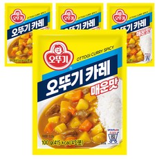 오뚜기 카레 매운맛, 100g, 4개