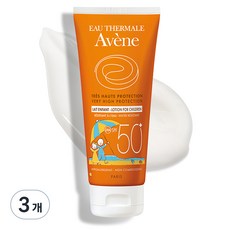 아벤느 선 레 앙팡 선크림 SPF50+ PA+++, 100ml, 3개